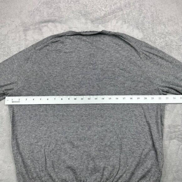 Bonobos Crewneck Sweater Mens Large Gray Slim Fit Knit Pullover Soft Long Sleeve - Picture 6 of 10